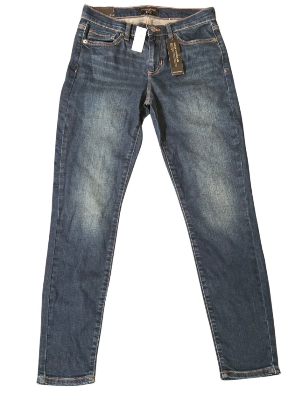 Banana Republic Vintage Stretch Denim Skinny Mid Rise Jeans Dark Wash Sz 25 NWT